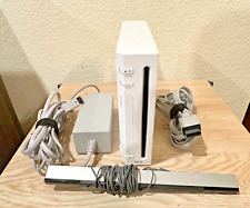 Console Nintendo Wii branco com adaptador PWR, CABOS AC, BARRA DE SENSOR comprar usado  Enviando para Brazil