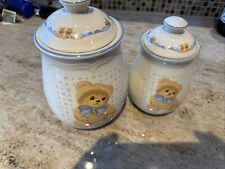 Teddy bear canister for sale  Dunbarton