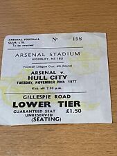 arsenal hull tickets for sale  DUNMOW