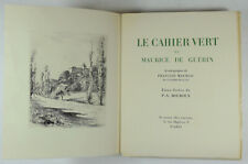 Guérin. cahier vert. d'occasion  Nantes-