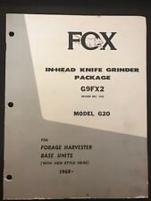 Paquete de amoladora de cuchillos en cabeza Fox|G9FX2|Unidades de base cosechadora de forraje|Modelo G20 (1968)  segunda mano  Embacar hacia Mexico