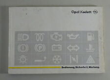 Instruções de Operação/Manual Opel Kadett E Incl Gsi + Suporte Cabriolet 12/1989, usado comprar usado  Enviando para Brazil