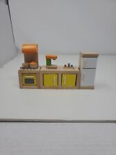Conjunto de móveis de madeira para casa de bonecas Hape com acessórios  comprar usado  Enviando para Brazil