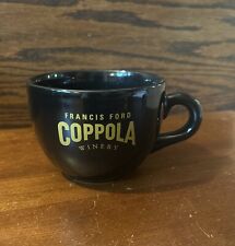 Caneca xícara de café Francis Ford Coppola Winery. Cerâmica preta grande muito limpa 16 oz comprar usado  Enviando para Brazil