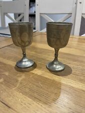 Pair vintage pewter for sale  Shipping to Ireland