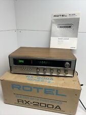 Amplificador receptor estéreo HiFi vintage Rotel RX-200A. Buen estado de funcionamiento. segunda mano  Embacar hacia Mexico