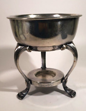 Vintage Silver Plate Chafing Dish/Carafe Holder Fluted Legs Lion Feet for sale  Shipping to South Africa