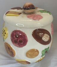 National Potteries Co "Cookies" All Over Jar Vintage Mid Century Japan Napco 50s for sale  East Northport