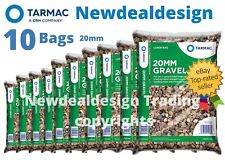 Used, 10 x BAGS OF 20MM GARDEN GRAVEL FOR EDGING DRIVEWAY PEA SHINGLE BULK MIX 25KG for sale  WORCESTER
