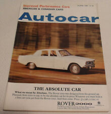Autocar magazine 8th for sale  ABERDEEN