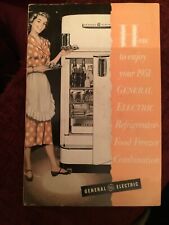 Used, General Electric Refrigerator - Food Freezer Combination, 1951. NH-10H NH-8H for sale  Shipping to South Africa