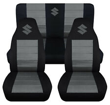  fits Suzuki Samurai /sidekick  car seat covers cotton combo complete set for sale  Shipping to South Africa