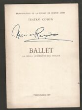 Programa Colón Teatro Ópera M Ruanova con Tupin +30 Otras Firmas Originales segunda mano  Argentina 