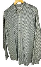 Camisa social masculina LL Bean XL manga longa xadrez verde 100% algodão KR68 EUC comprar usado  Enviando para Brazil