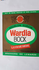 Etiquette bière wardia d'occasion  Hazebrouck