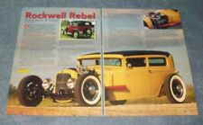 1931 Ford Model A Tudor Sedan Lowboy Hot Rod Article "Rockwell Rebel" for sale  Shipping to United Kingdom