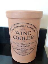 Henry Watson Pottery Vintage The Original Suffolk Terracotta Wine Bottle Cooler  for sale  Shipping to South Africa
