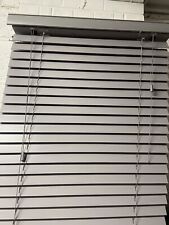 Used, grey wooden venetian blind 54 ins drop 31ins wide. for sale  Shipping to South Africa