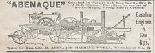 1906 abenaque machine for sale  Southbridge