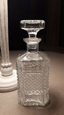 Carafe à liqueur digestif whisky en cristal blanc vintage d'occasion  Chelles