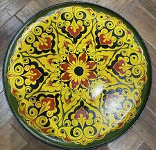 Large Russian Khokhloma Tea Tray 42cm Diameter  for sale  Shipping to South Africa