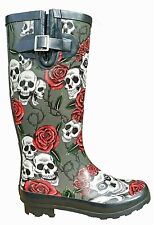 Womens wellingtons skull for sale  HUDDERSFIELD