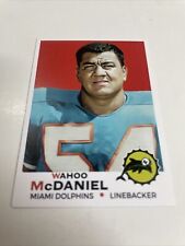 1969 Football Wahoo McDaniel cartão personalizado Miami Dolphins A-490 comprar usado  Enviando para Brazil