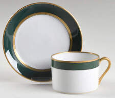 Used, Fitz & Floyd Renaissance Dark Green Cup & Saucer 129067 for sale  Mc Leansville