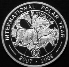 Korea 1000 won srebrny dowód 2007 IPY Międzynarodowy Rok Polarny Zwierzęta Arktyczne na sprzedaż  Wysyłka do Poland