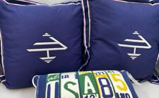 3 decorative blue pillows for sale  Minneapolis