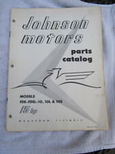 Johnson antique outboard motor ORIGINAL factory parts list 1956 15hp FDE-10 FDEL for sale  Shipping to South Africa