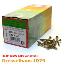 Spanplattenschrauben JD79 Teilgewinde Torx alle Größen 3x30-6x200 comprar usado  Enviando para Brazil