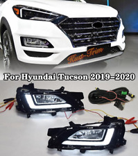 Usado, Farol de neblina dianteiro halogênio com lâmpadas + kit fio/LED DRL para Hyundai Tucson 19-20-2021 comprar usado  Enviando para Brazil
