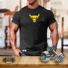 Bull T Shirt Gym Clothing Bodybuilding Training Workout Exercise Boxing MMA Top for sale  Shipping to South Africa