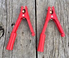 Set 2 Build Make Your Own Jumper Cables DIY Battery Supply Alligator Clamps Red for sale  Lenexa
