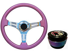 Pink chrome steering for sale  PETERBOROUGH