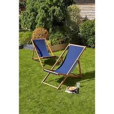Deck chair navy for sale  Shipping to Ireland