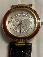 Usado, Pierre Balmain Paris relógio suíço precisa de pulseira esmalte vermelho surround comprar usado  Enviando para Brazil