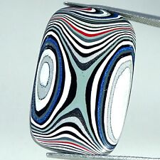 Used, Lab-Created Fordite Gemstone 8.20 Cts Cushion Healing Cabochon America 19X29X3MM for sale  Shipping to South Africa