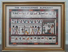 Framed hieroglyphic alphabet for sale  PULBOROUGH