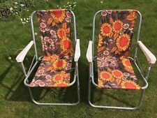 Deck chairs pair for sale  SWINDON
