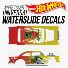 Adesivo Hot Wheel Universal WaterSlide Toner Branco Personalizado RAT FINK FLAMES 1/64 comprar usado  Enviando para Brazil