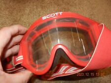 Used, Vintage SCOTT GOGGLES Motocross  Red for sale  Shipping to South Africa