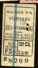 Biglietto treno ferrovia usato  Milano