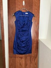 Mini vestido feminino Calvin Klein azul royal com zíper nas costas  comprar usado  Enviando para Brazil