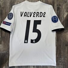 Camiseta de fútbol local Adidas Real Madrid 2019 Federico Valverde Kids XL La Liga segunda mano  Embacar hacia Argentina
