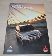 2001 2002 Mitsubishi Pajero Pinin Broszura sprzedaży Broszura Broszura ENG na sprzedaż  PL