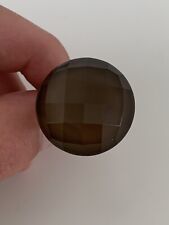 Silver Faceted Smokey Quartz Extremely Large Heavy Ring, 925 for sale  BRIGHTON