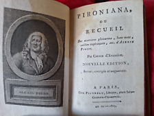 1803 pironiana recueil usato  Pavia