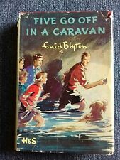 FIVE GO OFF IN A CARAVAN -  ENID BLYTON - 1957, 10TH IMPRESSION - DUST JACKET for sale  HIGH WYCOMBE